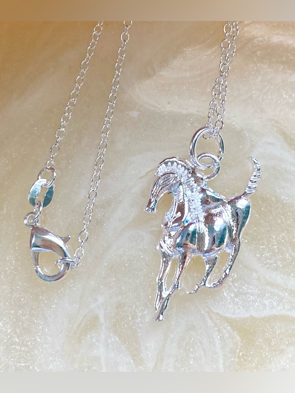 Silver Horse Pendant Necklace